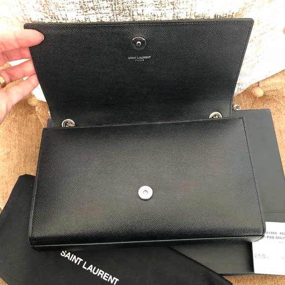 Sold Saint Laurent Monogram Studded Shoulder Bag - Picture 7 of 8